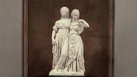 Johann Gottfried Schadow, “Double Statue of the Princesses Louise and Friederike of Prussia” (photograph)
