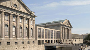 Front of the Pergamonmuseum with the fourth wing (visualization)