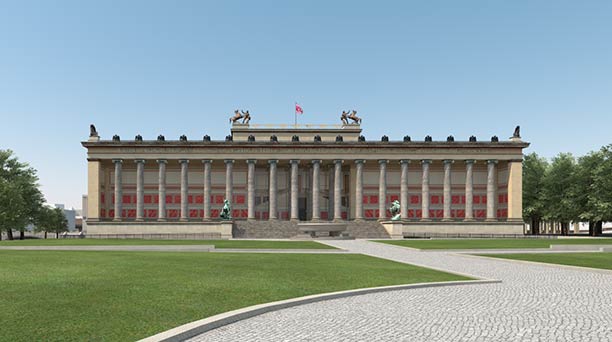 Future view of the Altes Museum (visualization)